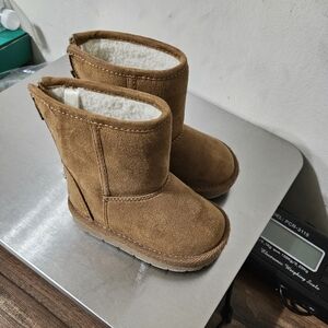 Tan Suede Boots for Kids